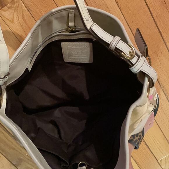 Coach Signature Optic leather C handbag - Picture 4 of 8